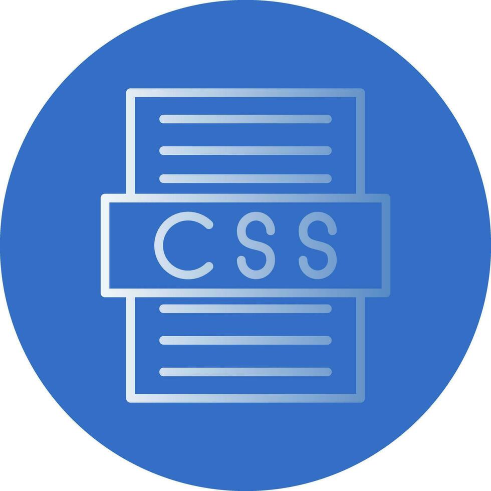 diseño de icono de vector de archivo css