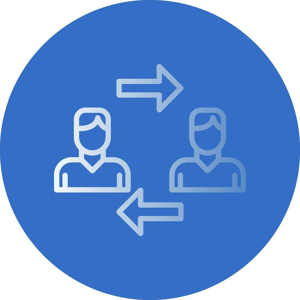 Interchangeability Vector Icon Design