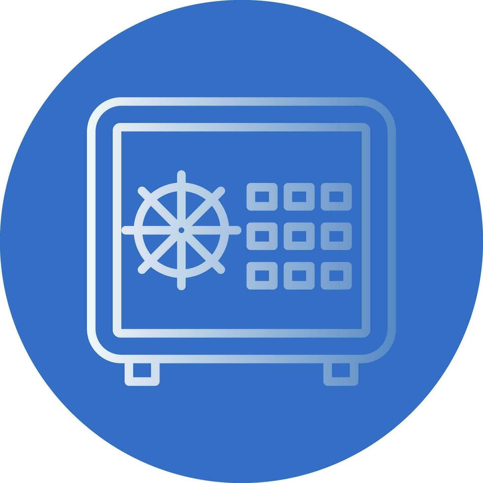 Safe locker Vector Icon Design