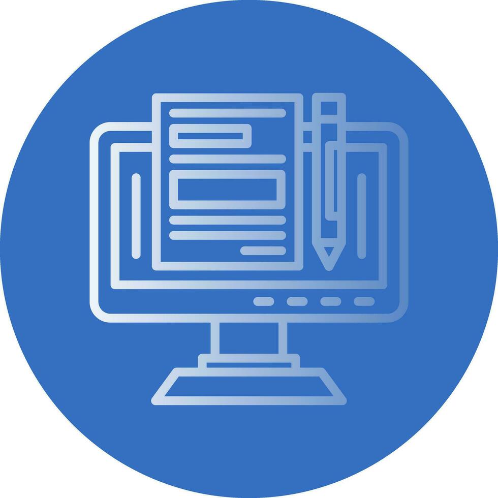 Blogger Vector Icon Design