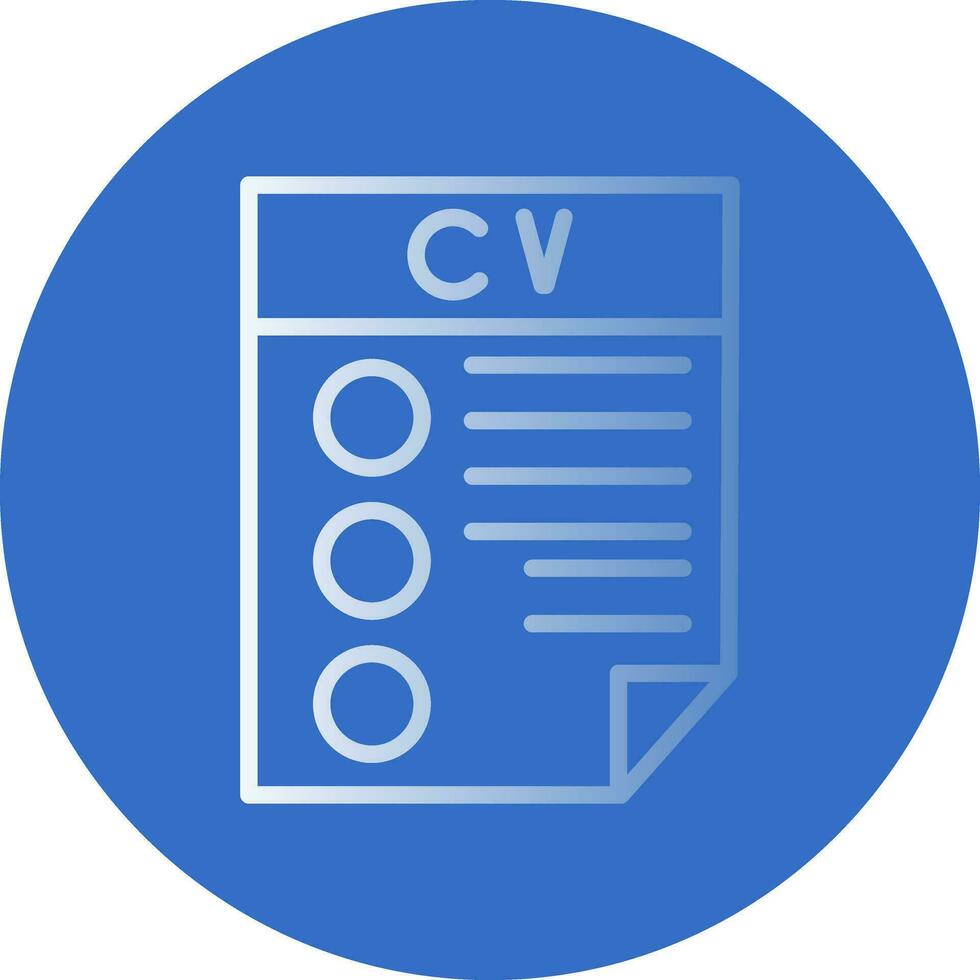 CV Vector Icon Design