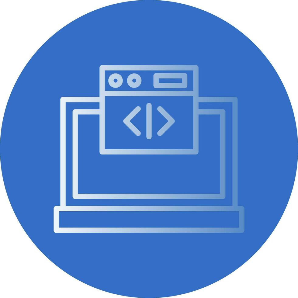 Web coding Vector Icon Design