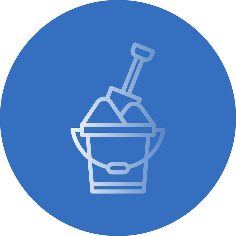 Sand bucket Vector Icon Design