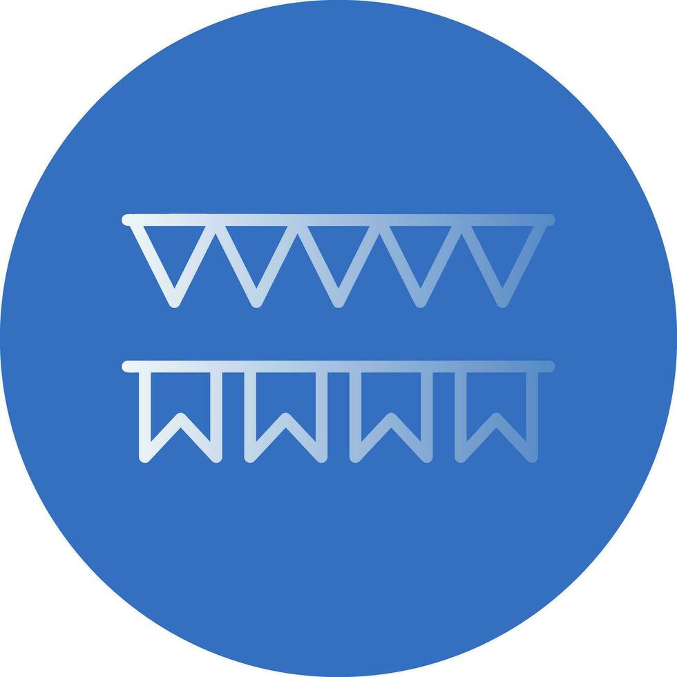 Decorative flag Vector Icon Design
