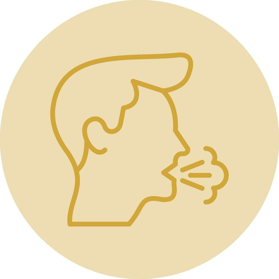 Cough Vector Icon Design