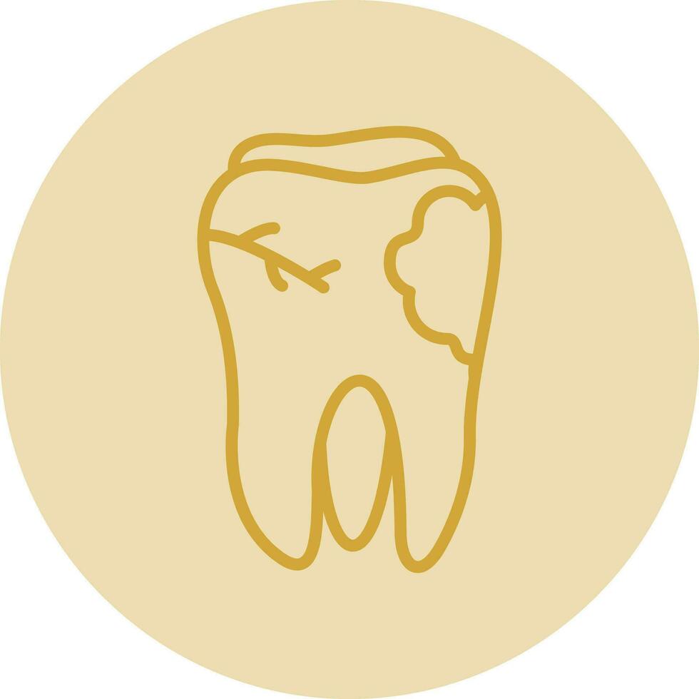 Caries Vector Icon Design