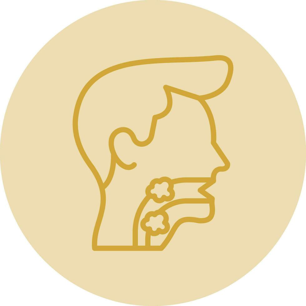 Throat cancer Vector Icon Design