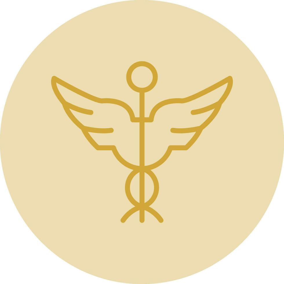 Caduceus Vector Icon Design