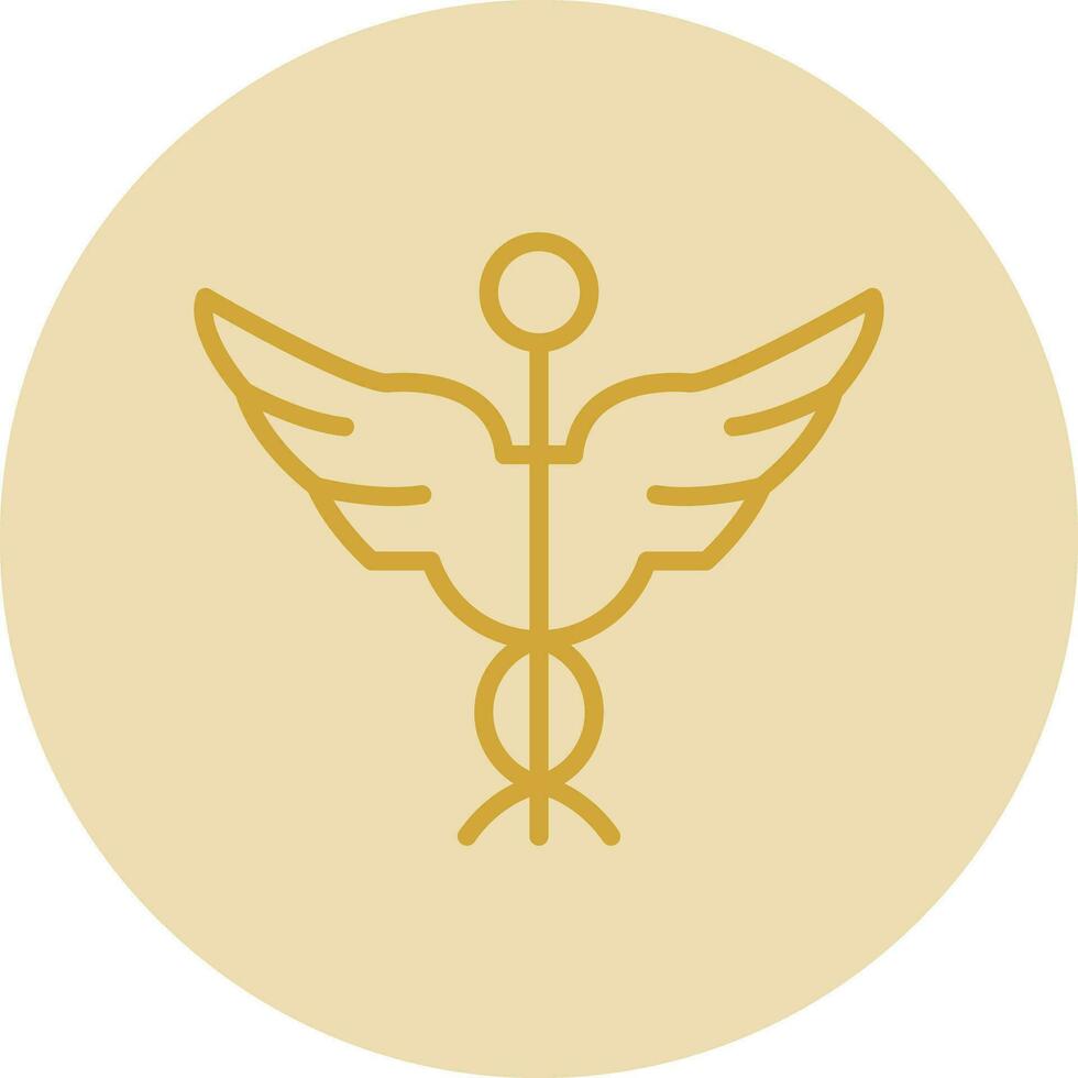 Caduceus Vector Icon Design