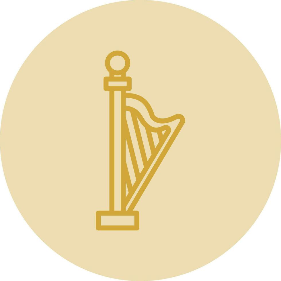 Harp Vector Icon Design