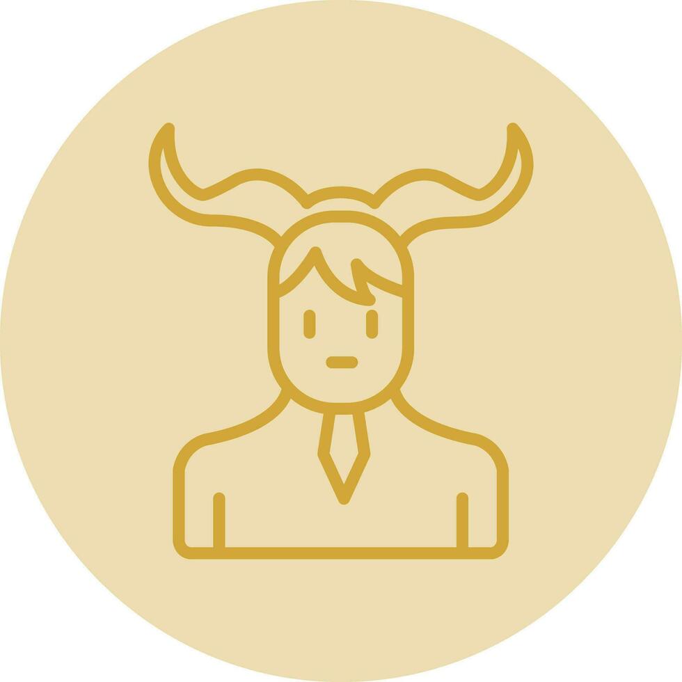 Satyr Vector Icon Design