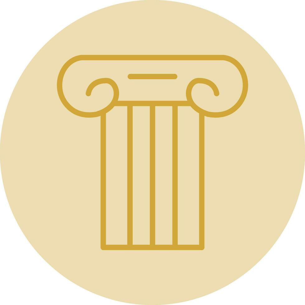 Ancient pillar Vector Icon Design