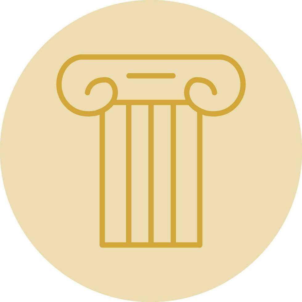 Ancient pillar Vector Icon Design