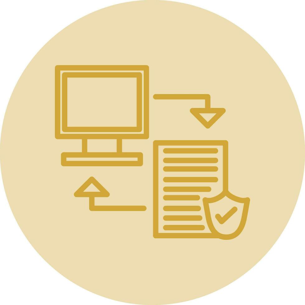 Data transfer Vector Icon Design