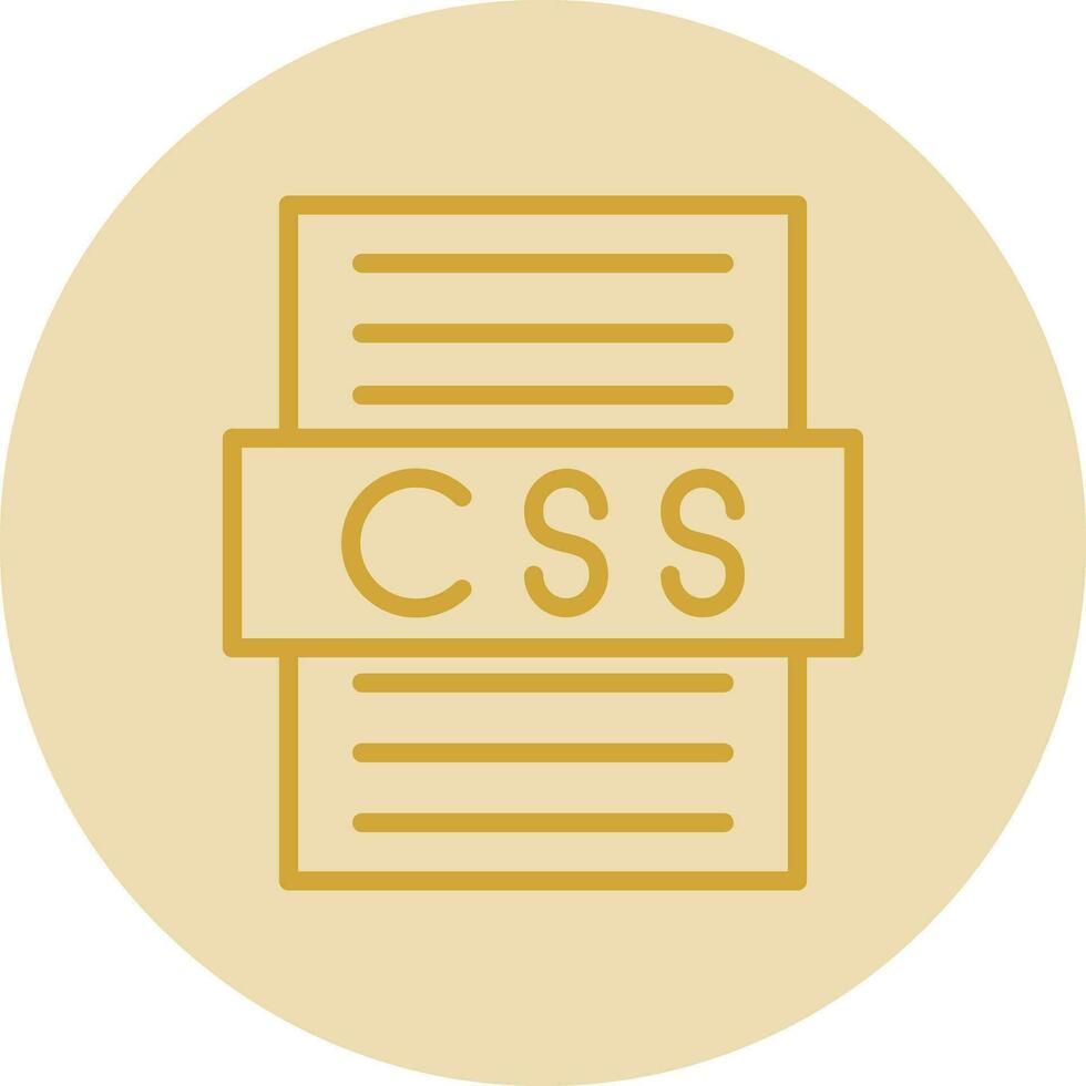 diseño de icono de vector de archivo css