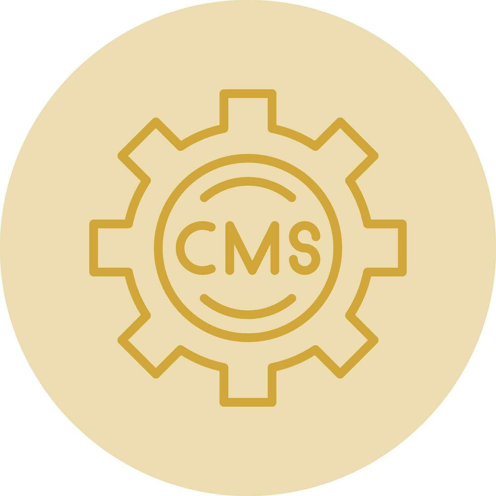 cms vector icono diseño