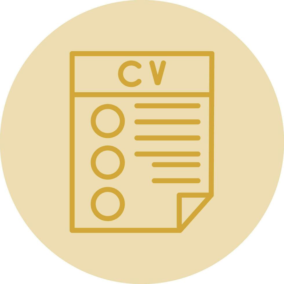 CV Vector Icon Design