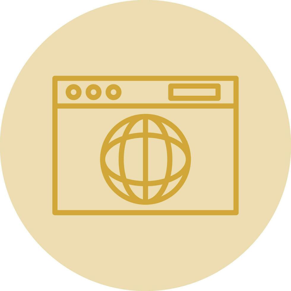 Web browser Vector Icon Design