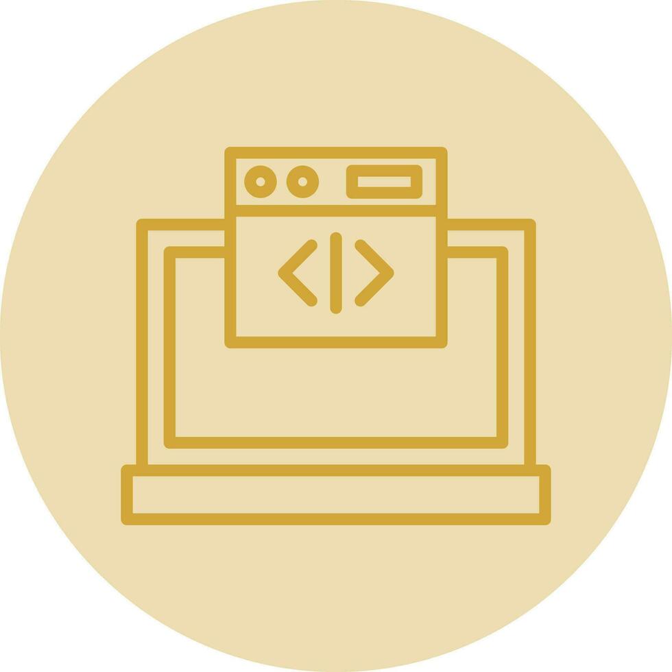 Web coding Vector Icon Design