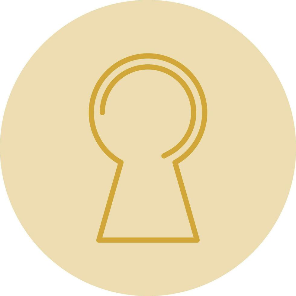 Keyhole Vector Icon Design