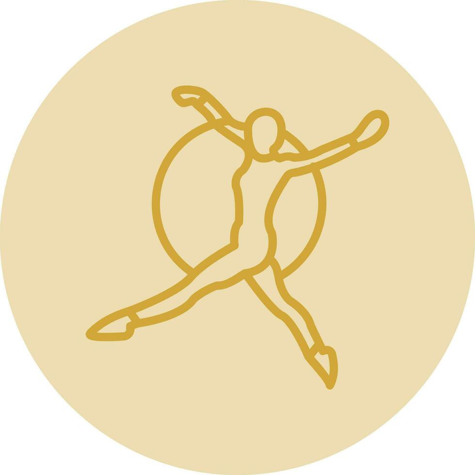 Trapeze artist Vector Icon Design