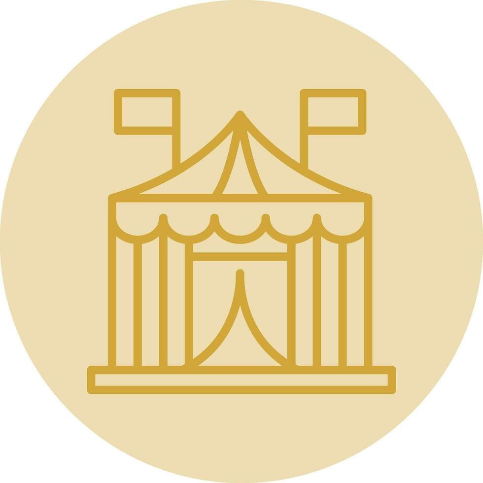 diseño de icono de vector de carpa de circo