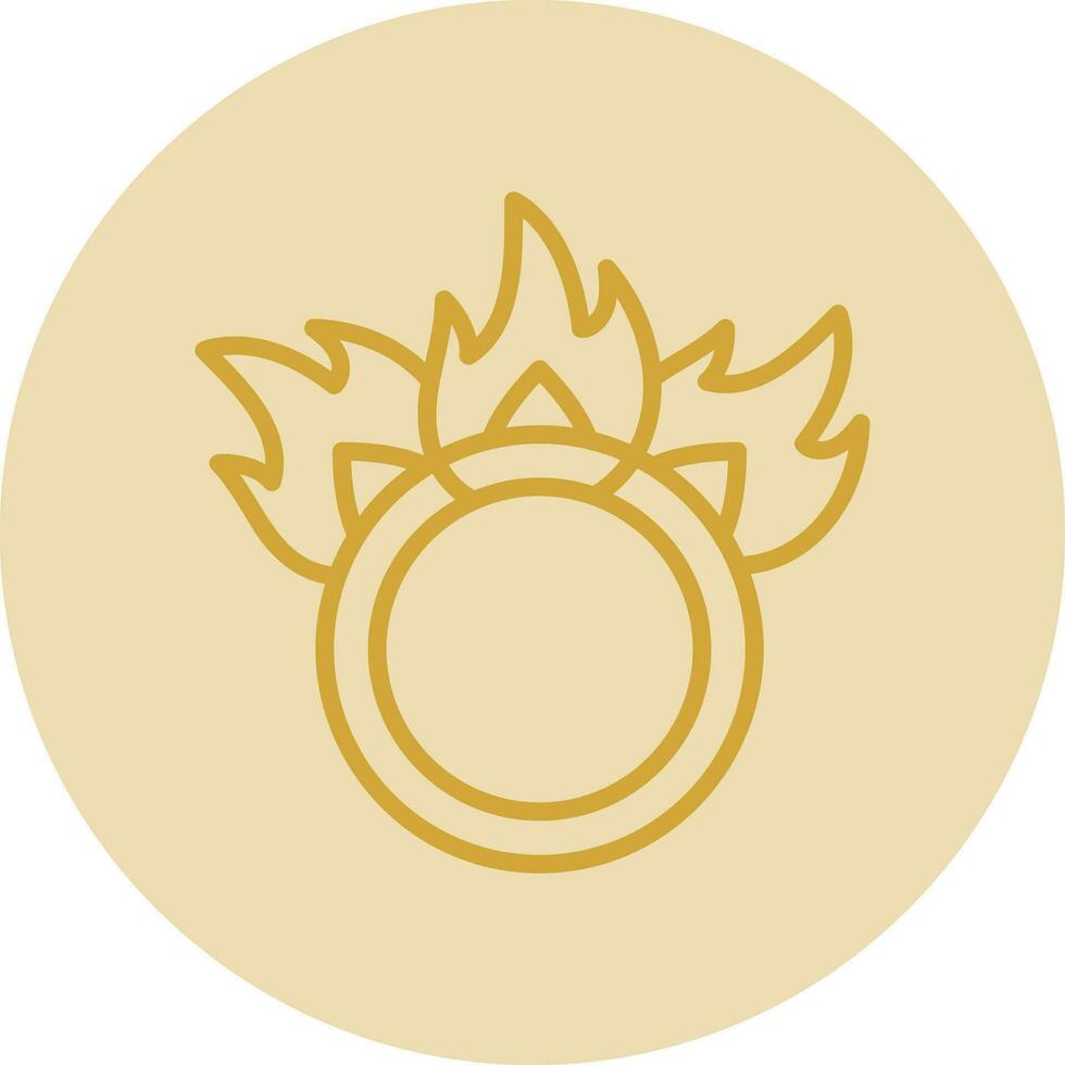 Ring of fire Vector Icon Design