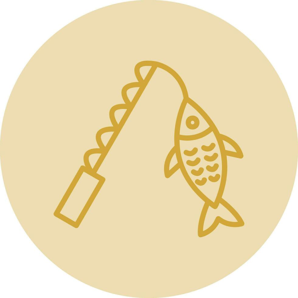 diseño de icono de vector de pesca