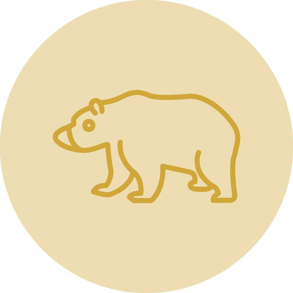 diseño de icono de vector de oso