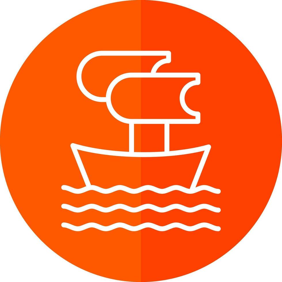 Trireme Vector Icon Design