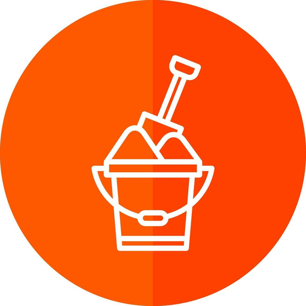 Sand bucket Vector Icon Design