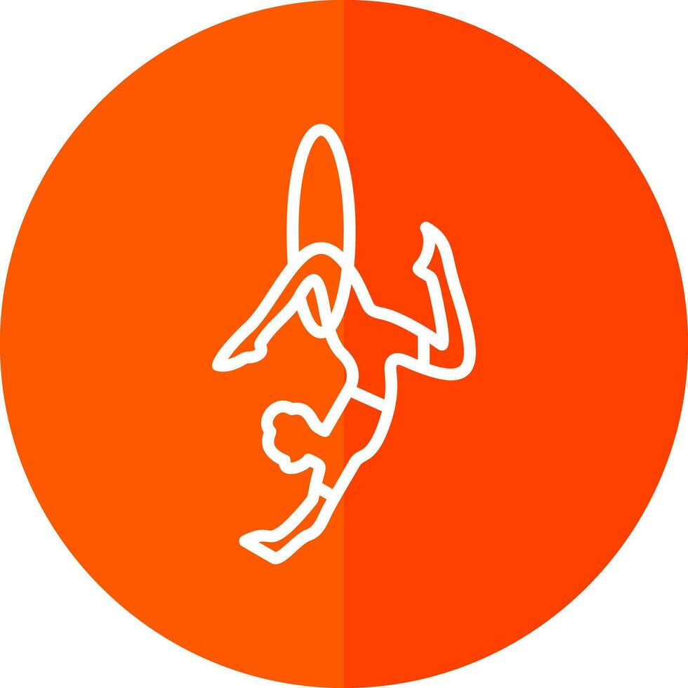 Trapeze artist Vector Icon Design