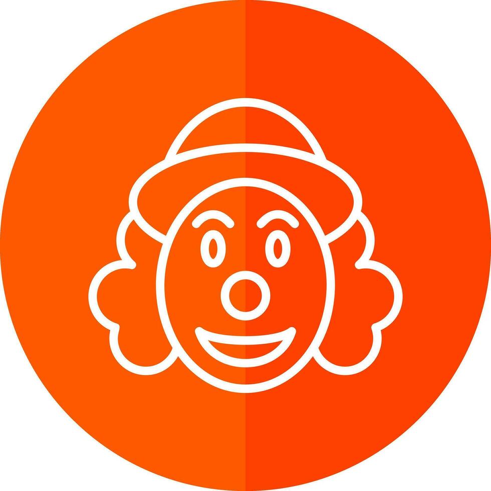 diseño de icono de vector de payaso