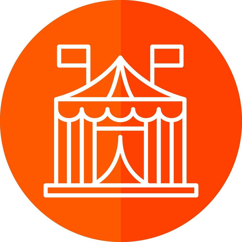 diseño de icono de vector de carpa de circo