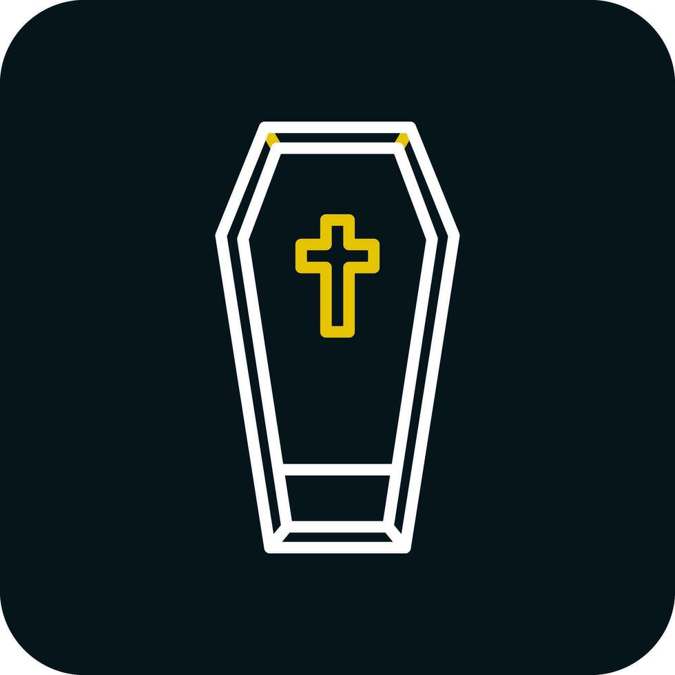 Coffin Vector Icon Design