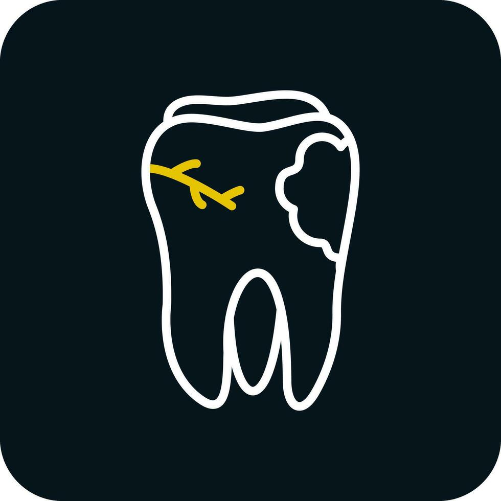 caries vector icono diseño