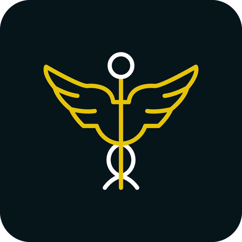 Caduceus Vector Icon Design
