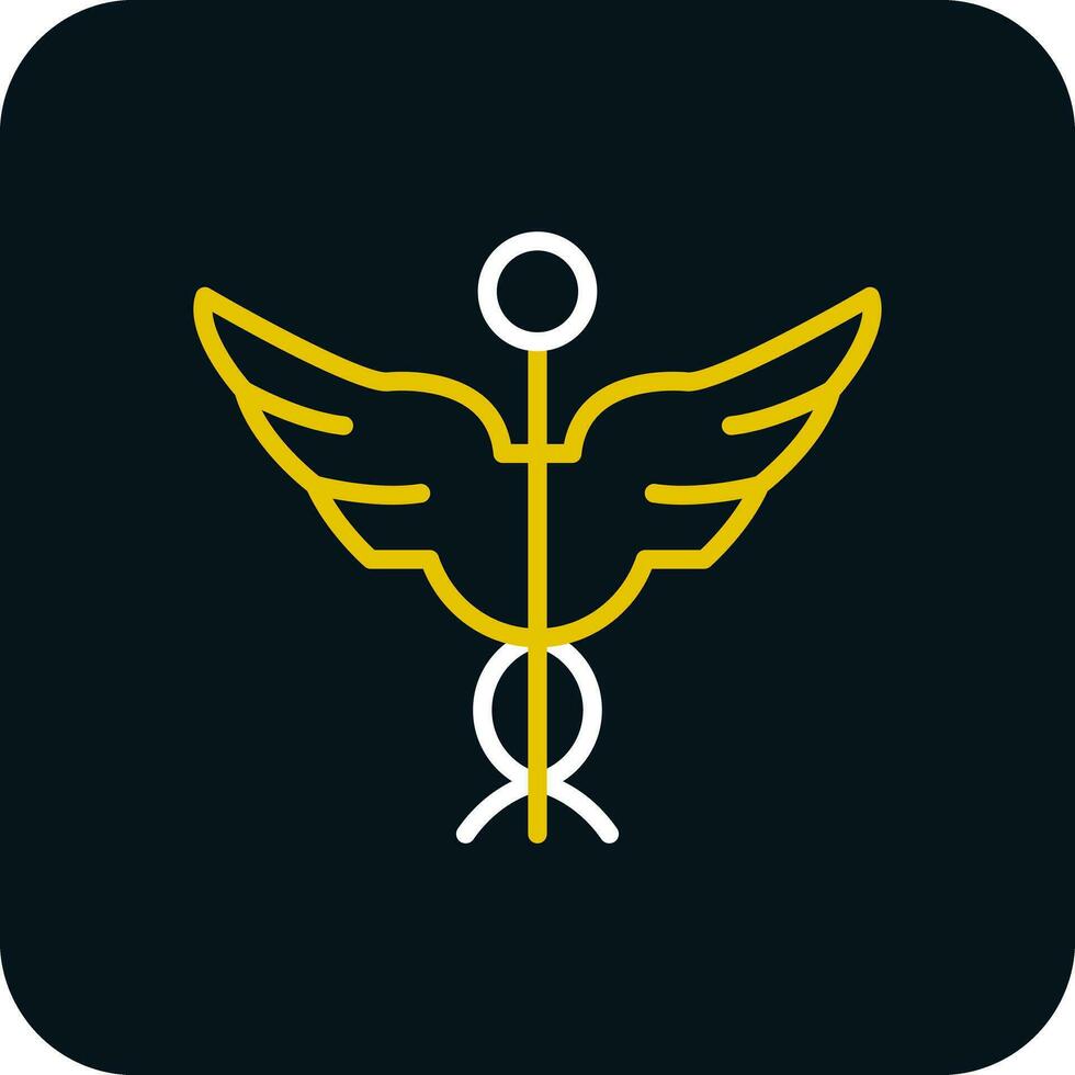 Caduceus Vector Icon Design