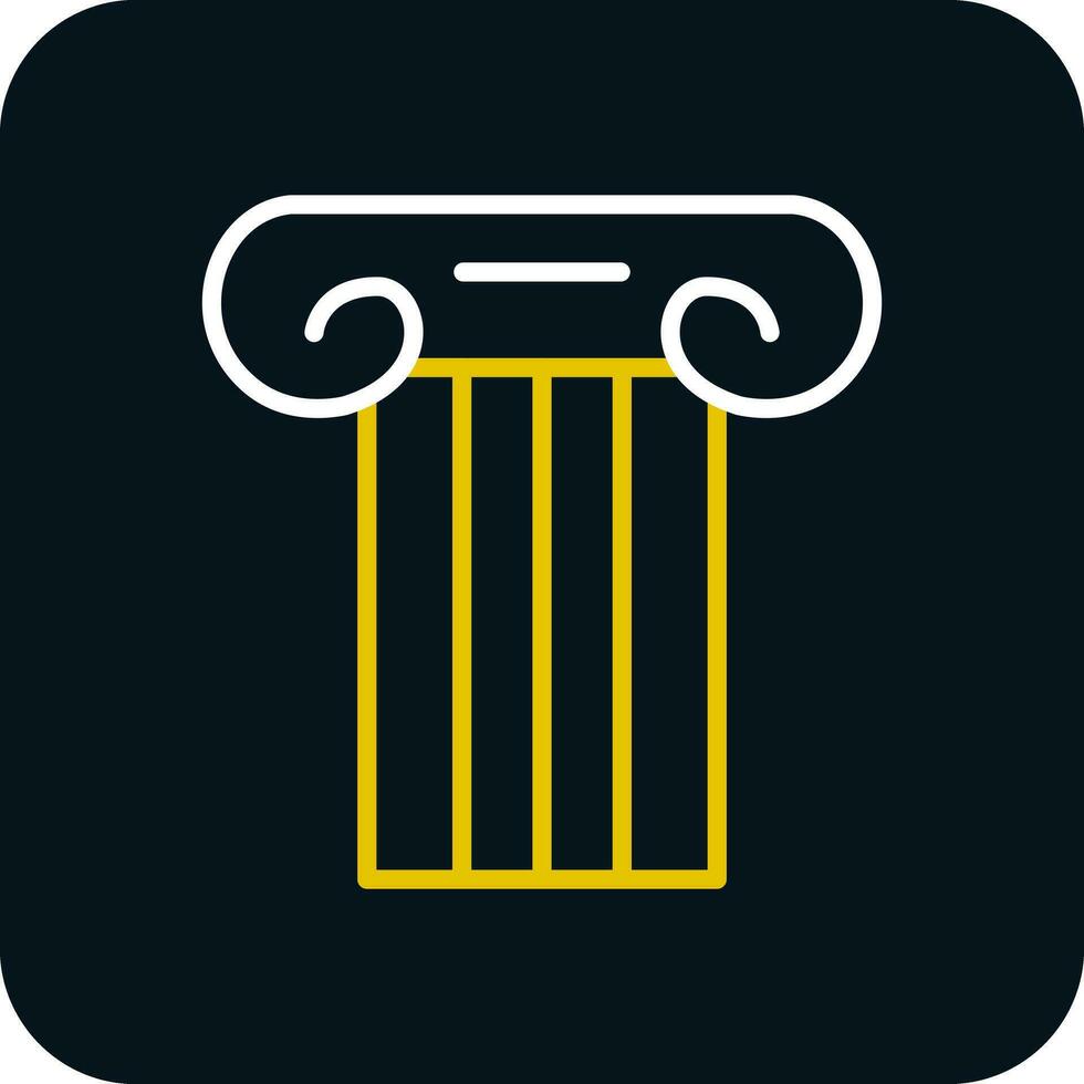 Ancient pillar Vector Icon Design