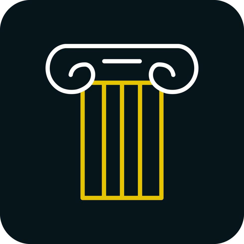 Ancient pillar Vector Icon Design