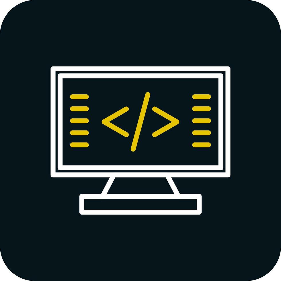 Coding Vector Icon Design