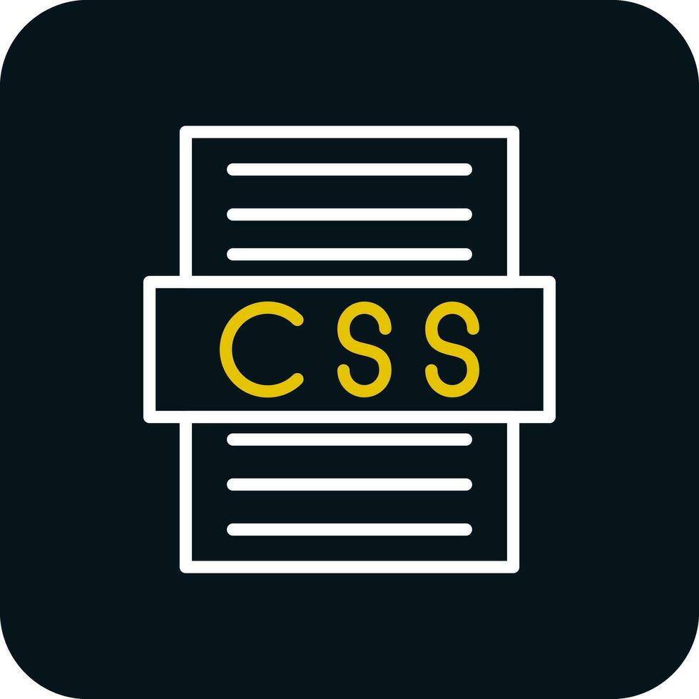 diseño de icono de vector de archivo css