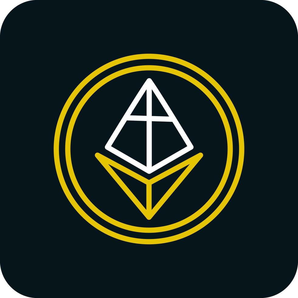 ethereum vector icono diseño