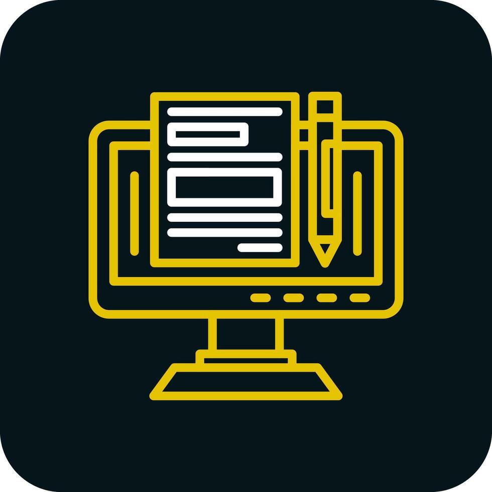 Blogger Vector Icon Design
