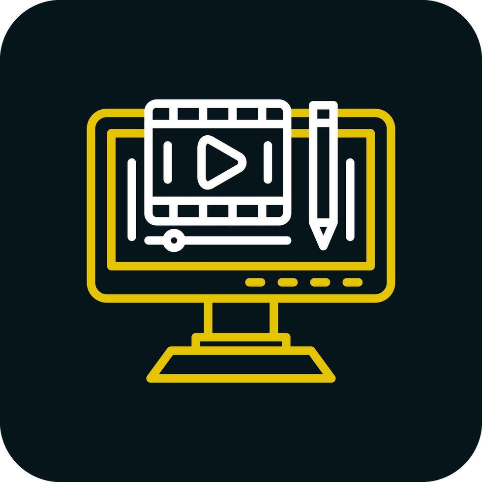 editar vídeo vector icono diseño