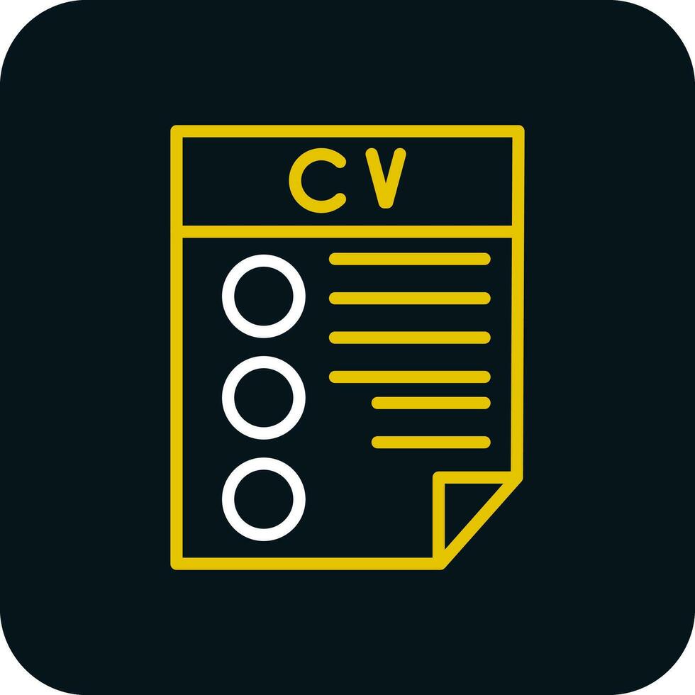 CV Vector Icon Design