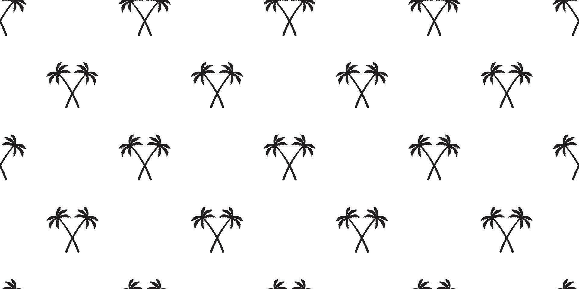 palm tree coconut tree Seamless Pattern vector scarf isolated island repeat wallpaper tile background tropical summer illustration doodle