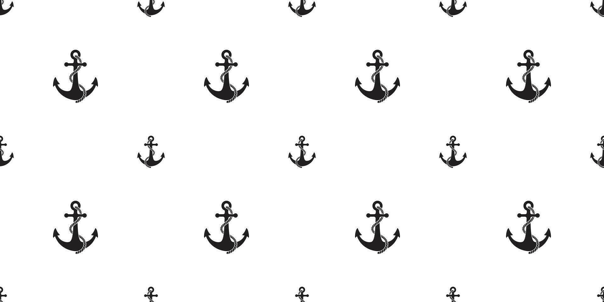 anchor seamless pattern vector helm nautical maritime boat isolated sea ocean wallpaper