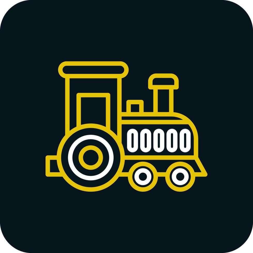 Toy train Vector Icon Design