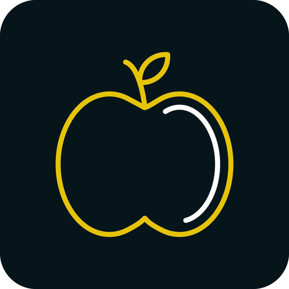 diseño de icono de vector de manzana